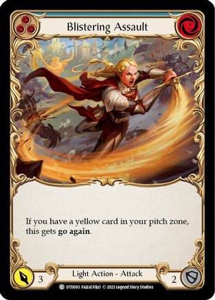Blistering Assault (Blue) (DTD093) [Dusk till Dawn] - Deck Out Gaming
