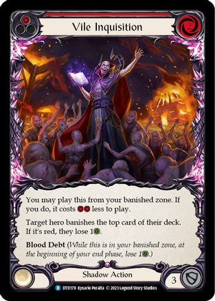 Vile Inquisition (Red) (DTD178) [Dusk till Dawn] - Deck Out Gaming