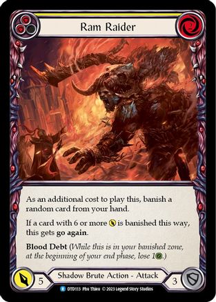 Ram Raider (Yellow) (DTD113) [Dusk till Dawn] - Deck Out Gaming