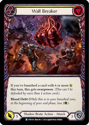 Wall Breaker (Yellow) (DTD116) [Dusk till Dawn] Rainbow Foil - Deck Out Gaming