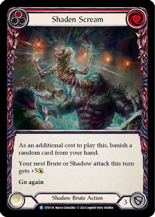 Shaden Scream (Red) (DTD118) [Dusk till Dawn] - Deck Out Gaming