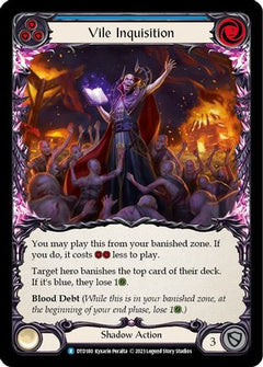 Vile Inquisition (Blue) (DTD180) [Dusk till Dawn] Rainbow Foil - Deck Out Gaming