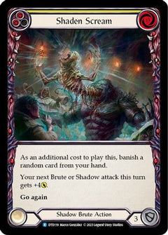 Shaden Scream (Yellow) (DTD119) [Dusk till Dawn] Rainbow Foil - Deck Out Gaming