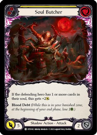 Soul Butcher (Yellow) (DTD182) [Dusk till Dawn] - Deck Out Gaming