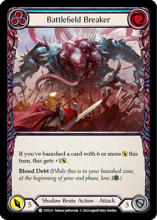 Battlefield Breaker (Blue) (DTD123) [Dusk till Dawn] - Deck Out Gaming