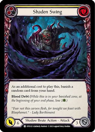 Shaden Swing (Yellow) (DTD125) [Dusk till Dawn] - Deck Out Gaming