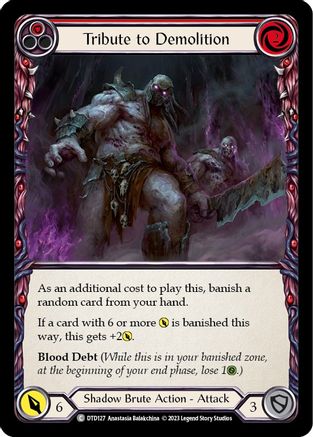 Tribute to Demolition (Red) (DTD127) [Dusk till Dawn] - Deck Out Gaming
