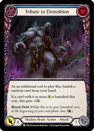 Tribute to Demolition (Blue) (DTD129) [Dusk till Dawn] - Deck Out Gaming