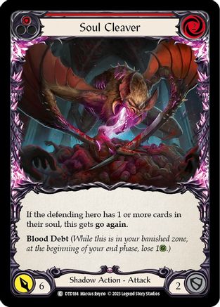 Soul Cleaver (Red) (DTD184) [Dusk till Dawn] - Deck Out Gaming
