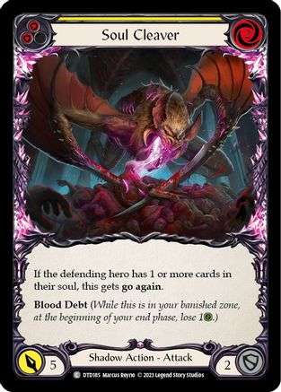 Soul Cleaver (Yellow) (DTD185) [Dusk till Dawn] - Deck Out Gaming