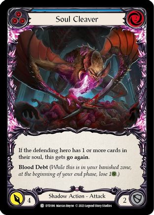 Soul Cleaver (Blue) (DTD186) [Dusk till Dawn] - Deck Out Gaming