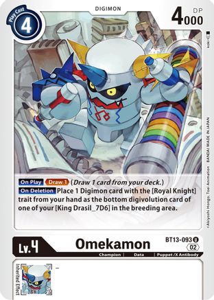 Omekamon (BT13-093) [Versus Royal Knights] - Deck Out Gaming