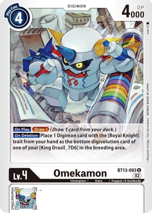 Omekamon (BT13-093) [Versus Royal Knights] - Deck Out Gaming