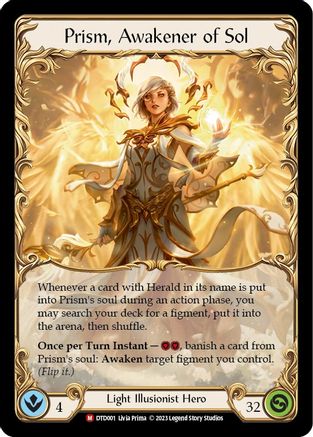 Prism, Awakener of Sol (DTD001) [Dusk till Dawn] - Deck Out Gaming