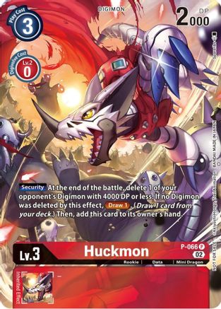 Huckmon - P-066 (Official Tournament Pack Vol.10) (P-066) [Digimon Promotion Cards] Foil - Deck Out Gaming