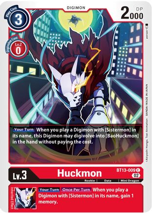 Huckmon (BT13-009) [Versus Royal Knights] - Deck Out Gaming