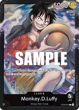 Monkey.D.Luffy (001) (ST08-001) [Starter Deck 8: Monkey.D.Luffy] Foil - Deck Out Gaming