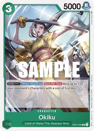 Okiku (Tournament Pack Vol. 4) (OP01-035) [One Piece Promotion Cards] - Deck Out Gaming