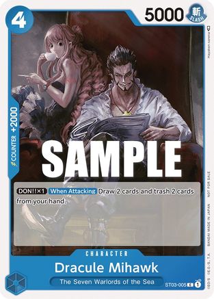 Dracule Mihawk (Tournament Pack Vol. 4) (ST03-005) [One Piece Promotion Cards] - Deck Out Gaming