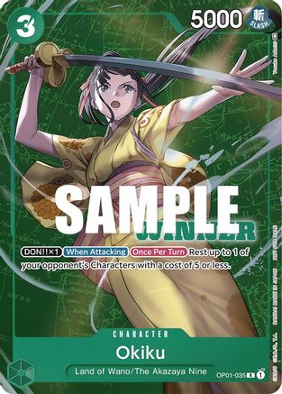 Okiku (Winner Pack Vol. 4) (OP01-035) [One Piece Promotion Cards] Foil - Deck Out Gaming