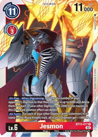 Jesmon (BT13-017) [Versus Royal Knights] Foil - Deck Out Gaming