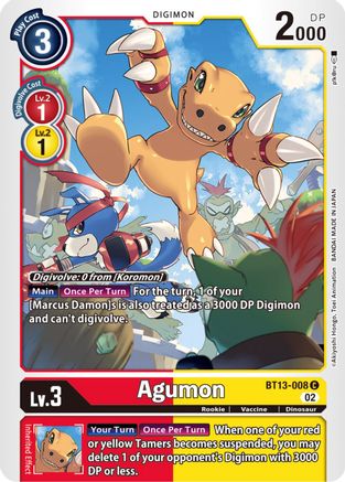 Agumon (BT13-008) [Versus Royal Knights] - Deck Out Gaming