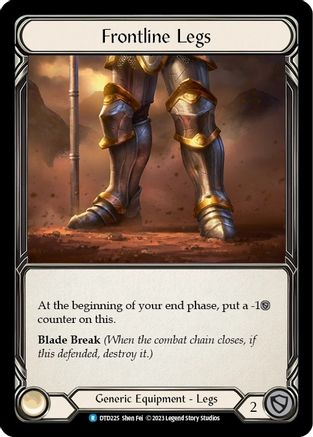 Frontline Legs (DTD225) [Dusk till Dawn] Cold Foil - Deck Out Gaming