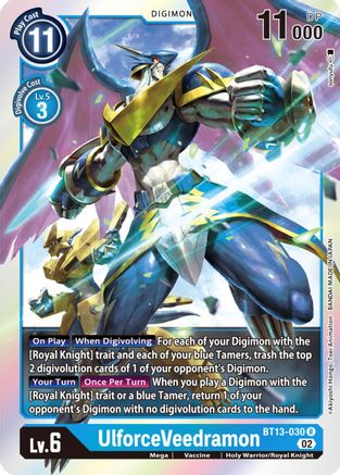 UlforceVeedramon (BT13-030) [Versus Royal Knights] Foil - Deck Out Gaming