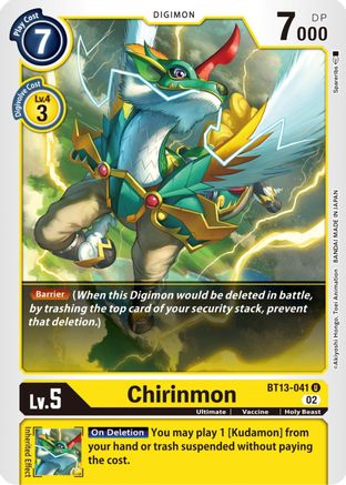 Chirinmon (BT13-041) [Versus Royal Knights] - Deck Out Gaming