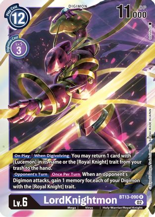 LordKnightmon (BT13-090) [Versus Royal Knights] Foil - Deck Out Gaming