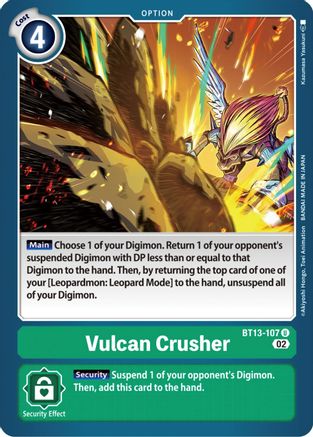 Vulcan Crusher (BT13-107) [Versus Royal Knights] - Deck Out Gaming