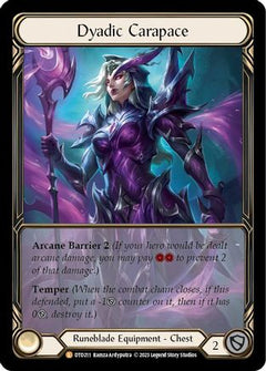 Dyadic Carapace (Extended Art) (DTD211) [Dusk till Dawn] Cold Foil - Deck Out Gaming