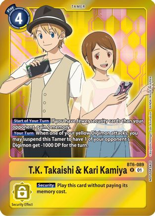 T.K. Takaishi & Kari Kamiya (Event Pack 5) (BT6-089) [Double Diamond] Foil - Deck Out Gaming