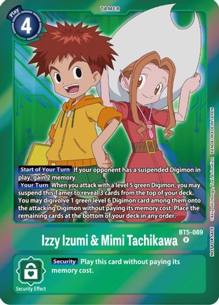 Izzy Izumi & Mimi Tachikawa (Event Pack 5) (BT5-089) [Battle of Omni] Foil - Deck Out Gaming