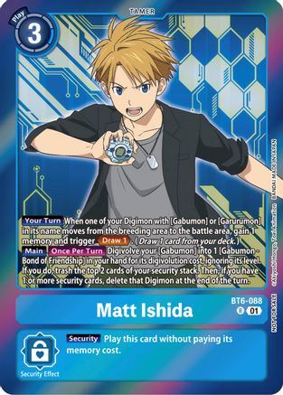 Matt Ishida (Event Pack 5) (BT6-088) [Double Diamond] Foil - Deck Out Gaming