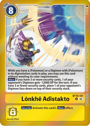 Lonkhe Adistakto (Event Pack 5) (BT10-101) [Xros Encounter] Foil - Deck Out Gaming