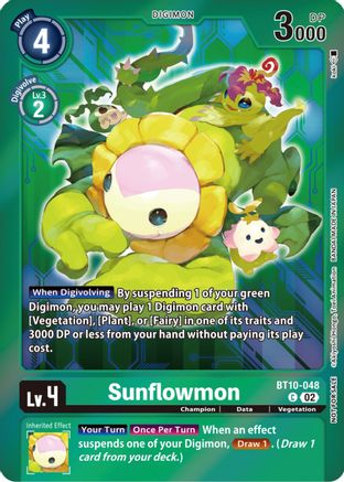 Sunflowmon (Event Pack 5) (BT10-048) [Xros Encounter] Foil - Deck Out Gaming