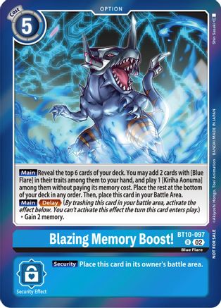 Blazing Memory Boost! (Event Pack 5) (BT10-097) [Xros Encounter] Foil - Deck Out Gaming