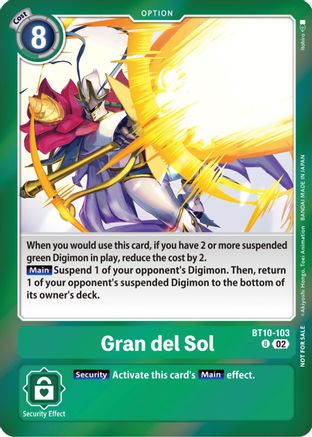 Gran del Sol (Event Pack 5) (BT10-103) [Xros Encounter] Foil - Deck Out Gaming