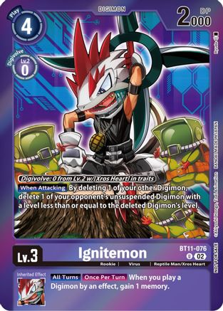 Ignitemon (Event Pack 5) (BT11-076) [Dimensional Phase] Foil - Deck Out Gaming