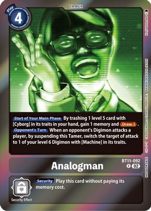 Analogman (Event Pack 5) (BT11-092) [Dimensional Phase] Foil - Deck Out Gaming