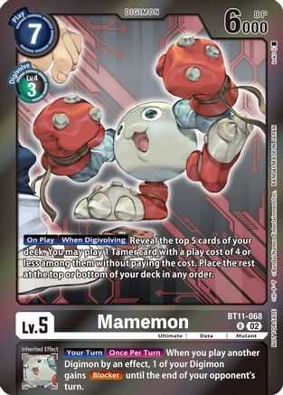 Mamemon (Event Pack 5) (BT11-068) [Dimensional Phase] Foil