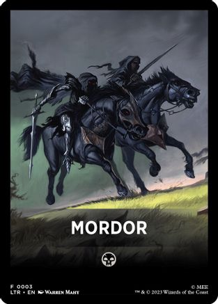Mordor Theme Card (3) [Universes Beyond: The Lord of the Rings: Tales of Middle-earth] - Deck Out Gaming