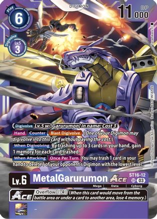 MetalGarurumon ACE (Box Topper) (ST16-12) [Versus Royal Knights] Foil - Deck Out Gaming