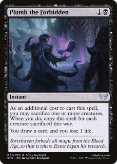 Plumb the Forbidden (81) [Strixhaven: School of Mages] foil - Deck Out Gaming