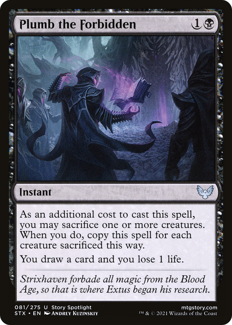 Plumb the Forbidden (81) [Strixhaven: School of Mages] foil - Deck Out Gaming