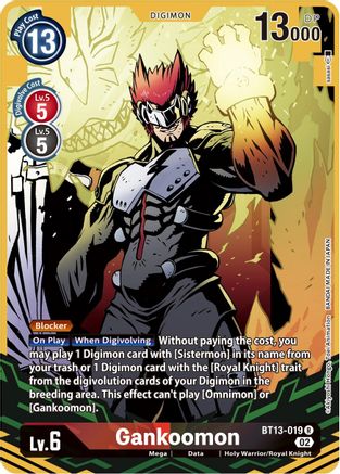 Gankoomon (Alternate Art) (BT13-019) [Versus Royal Knights] Foil - Deck Out Gaming