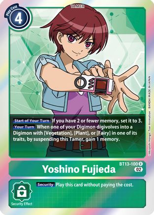 Yoshino Fujieda (BT13-100) [Versus Royal Knights] Foil - Deck Out Gaming