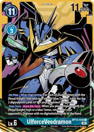 UlforceVeedramon (Alternate Art) (BT13-030) [Versus Royal Knights] Foil - Deck Out Gaming