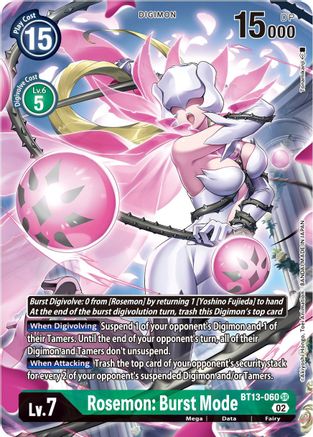 Rosemon: Burst Mode (Alternate Art) (BT13-060) [Versus Royal Knights] Foil - Deck Out Gaming